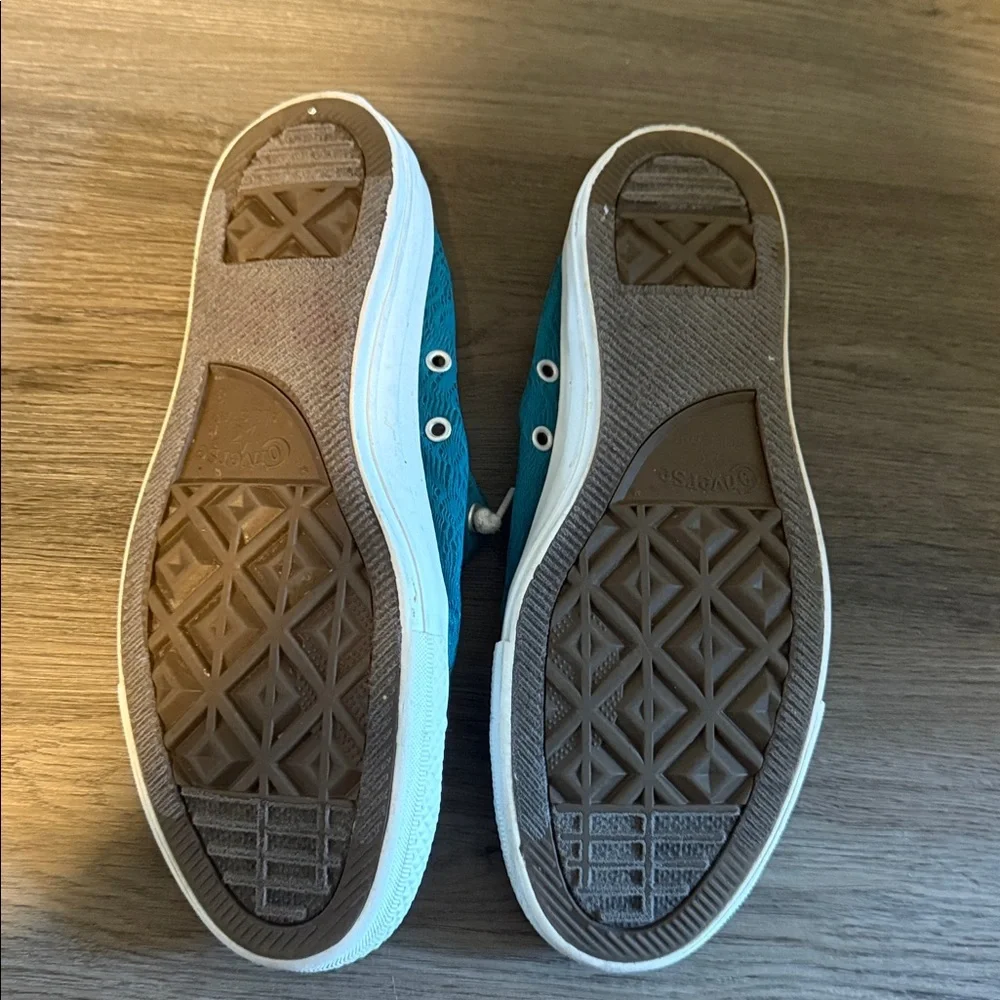 Converse Women’s Aqua Blue Sneakers - Picture 2 of 3